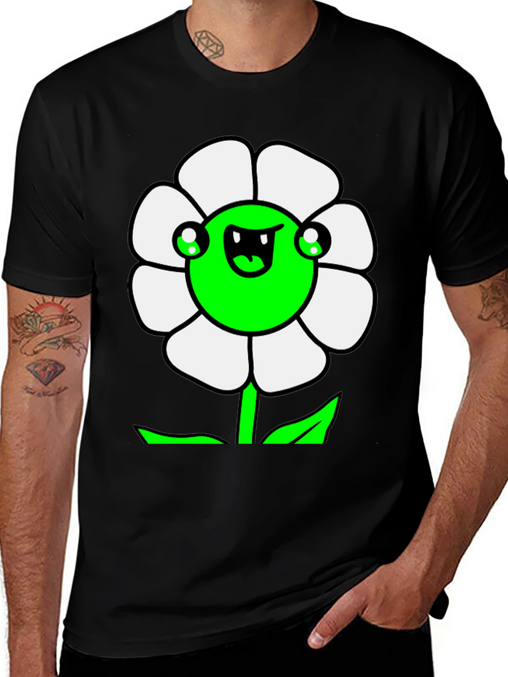 Funny Flower Graphic T-Shirt