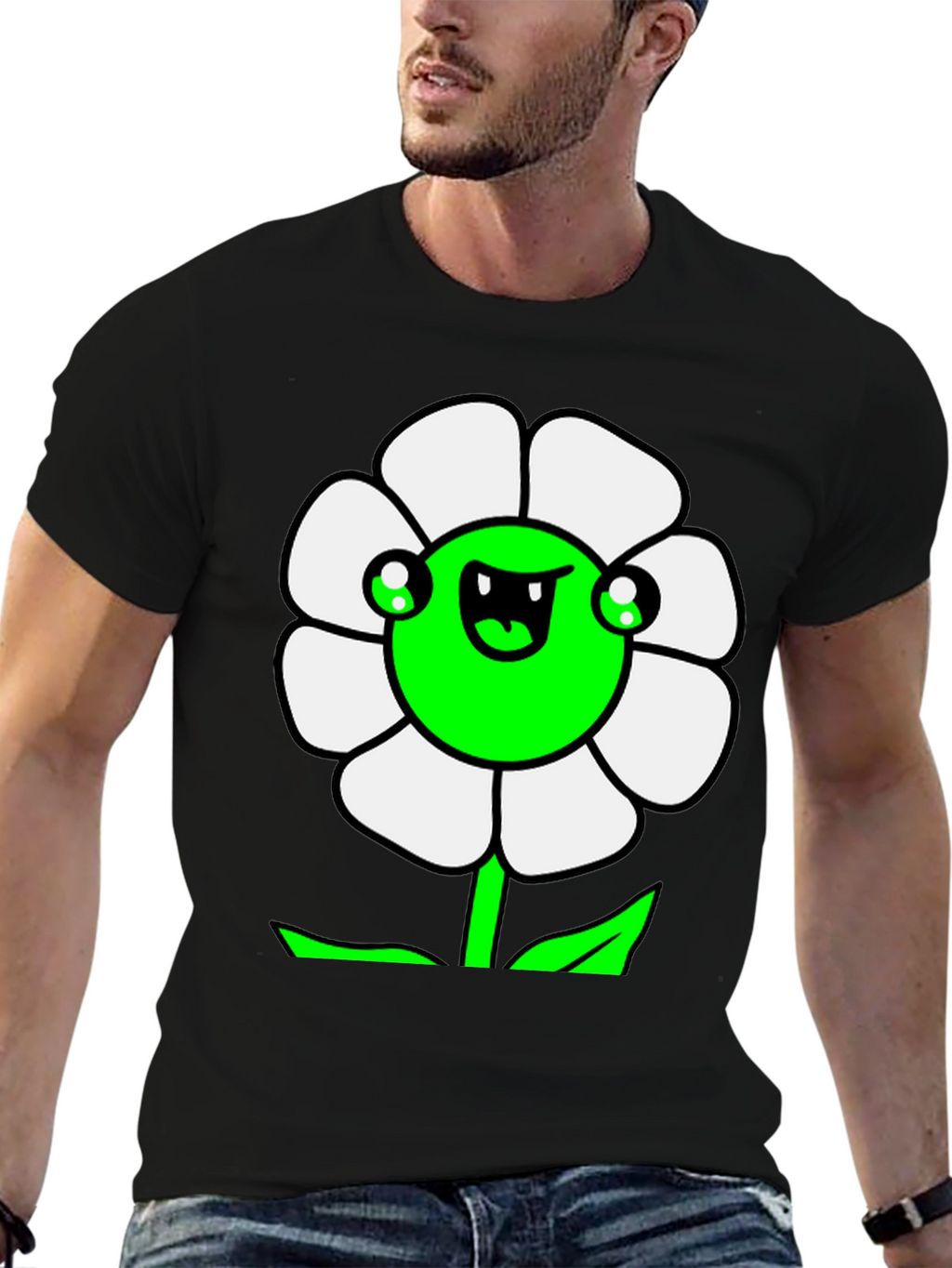 Funny Flower Graphic T-Shirt