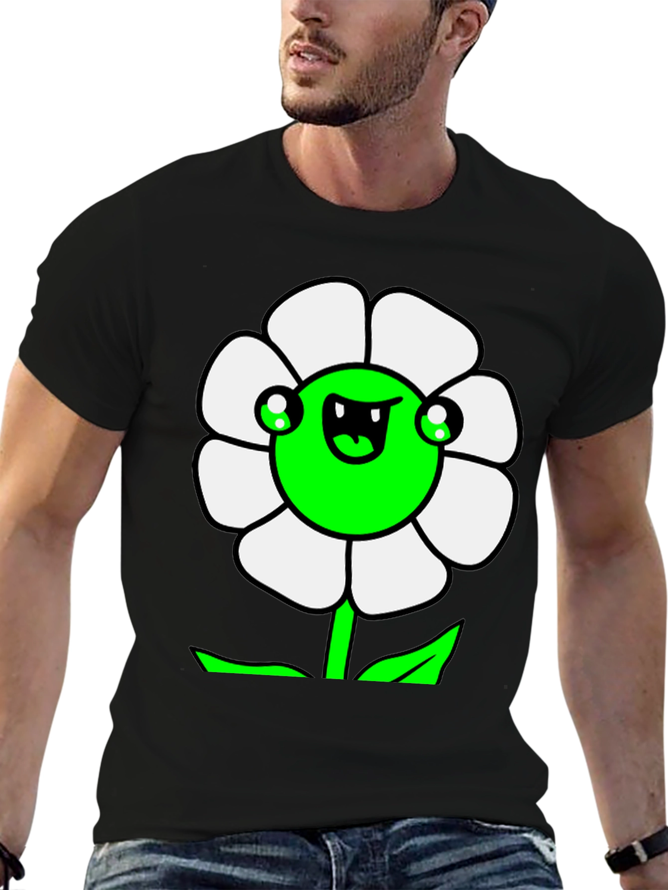 Funny Flower Graphic T-Shirt