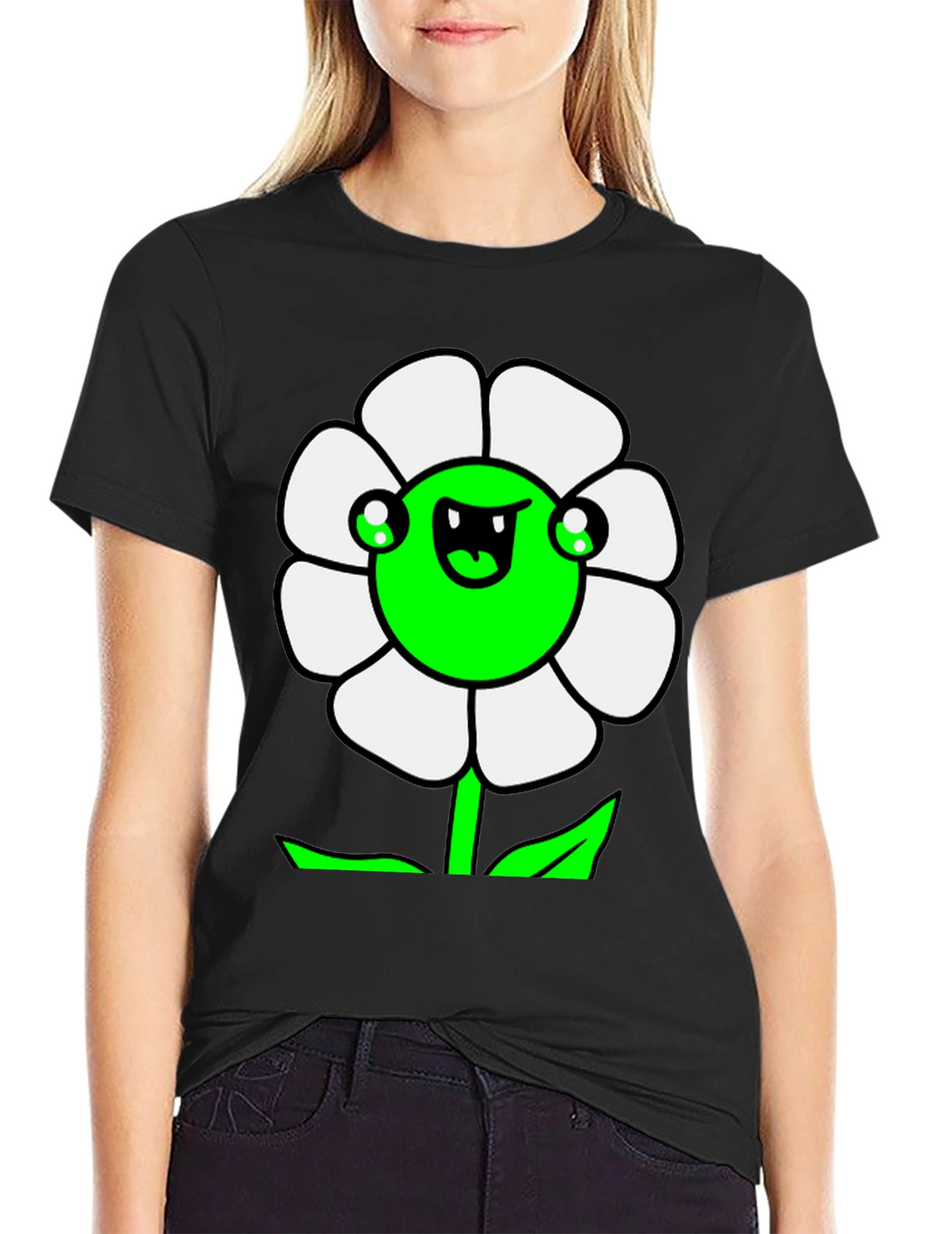 Funny Flower Graphic T-Shirt