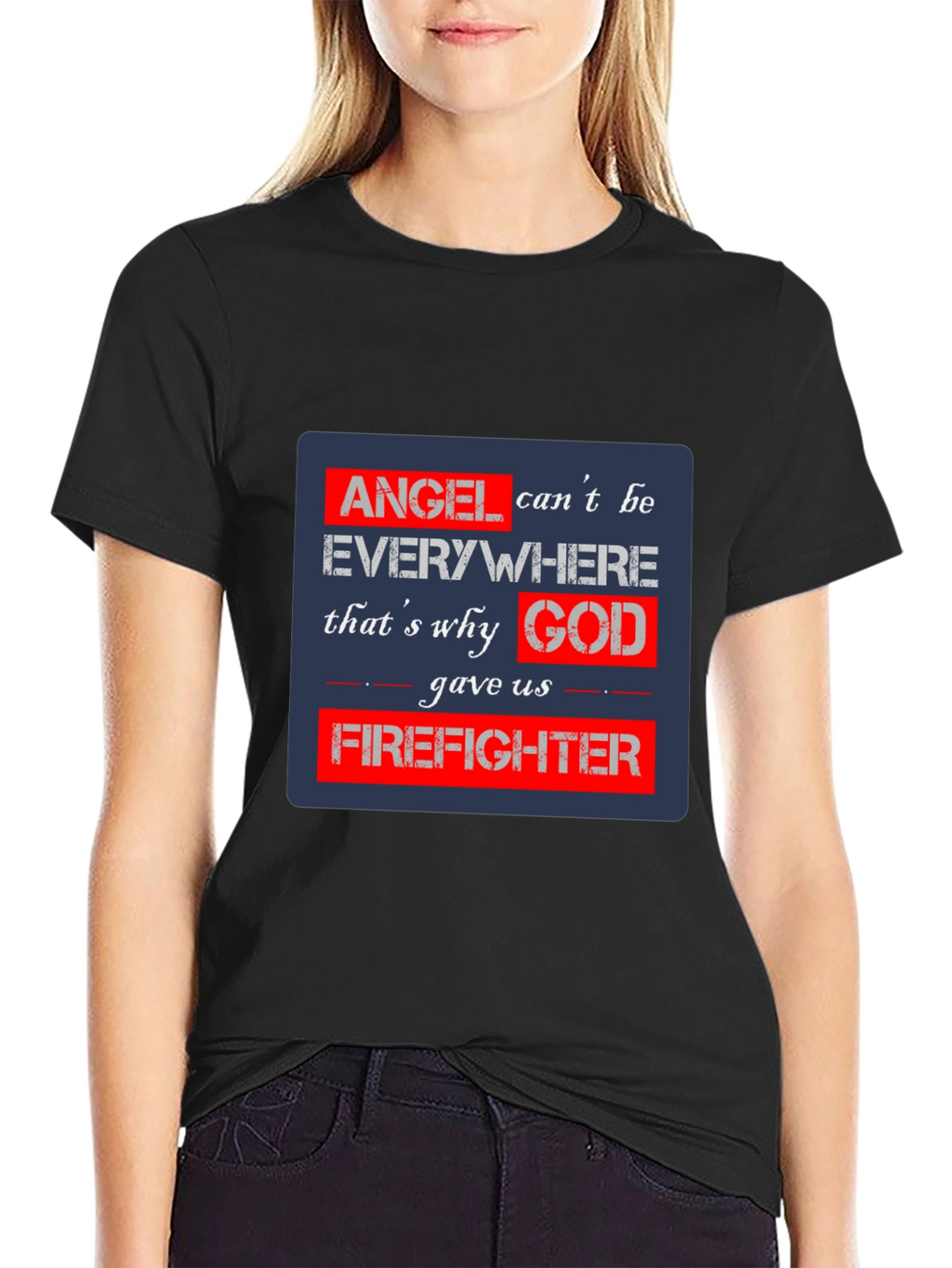Firefighter Angel T-Shirt - Heroic Design