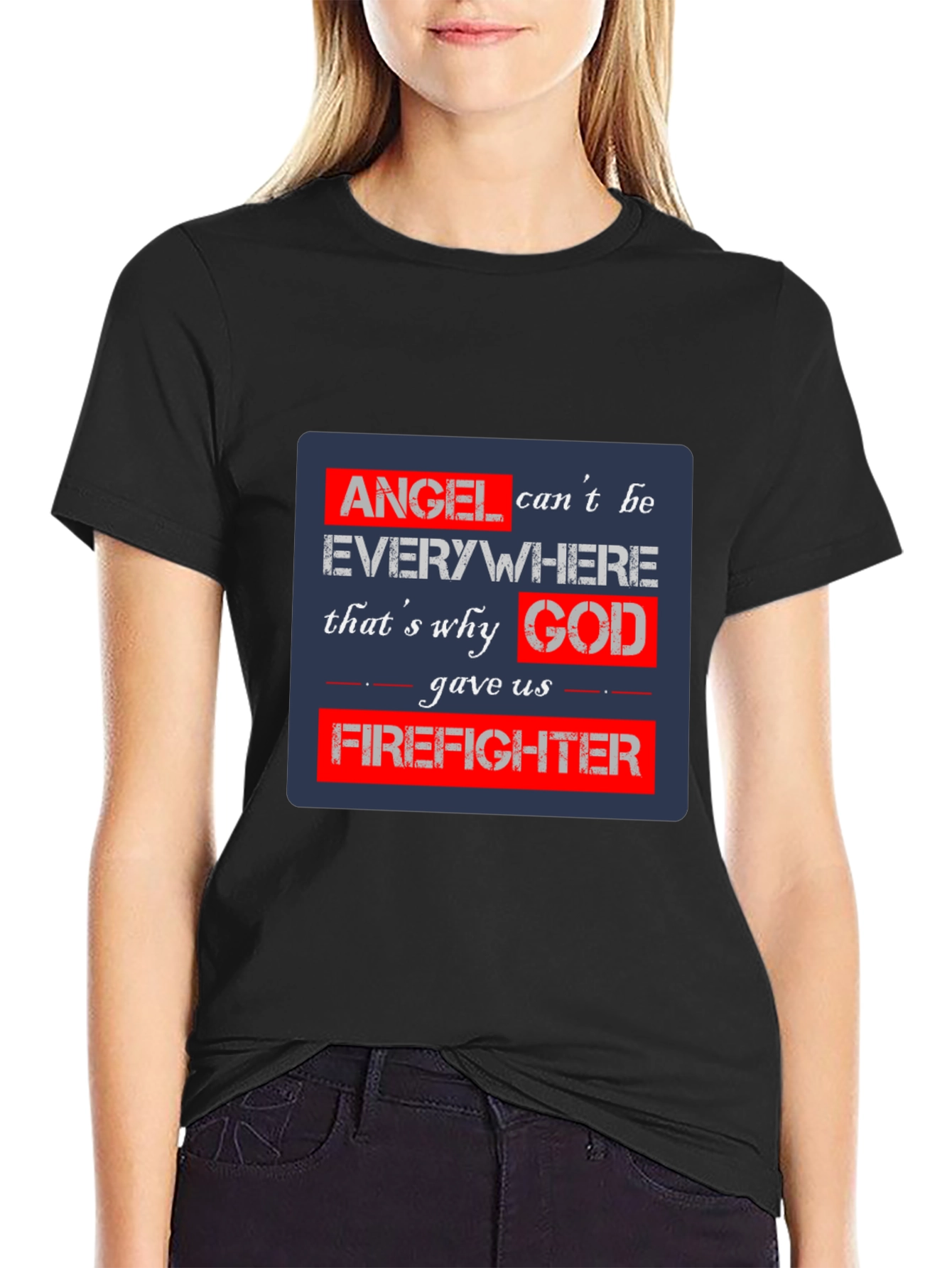 Firefighter Angel T-Shirt - Heroic Design
