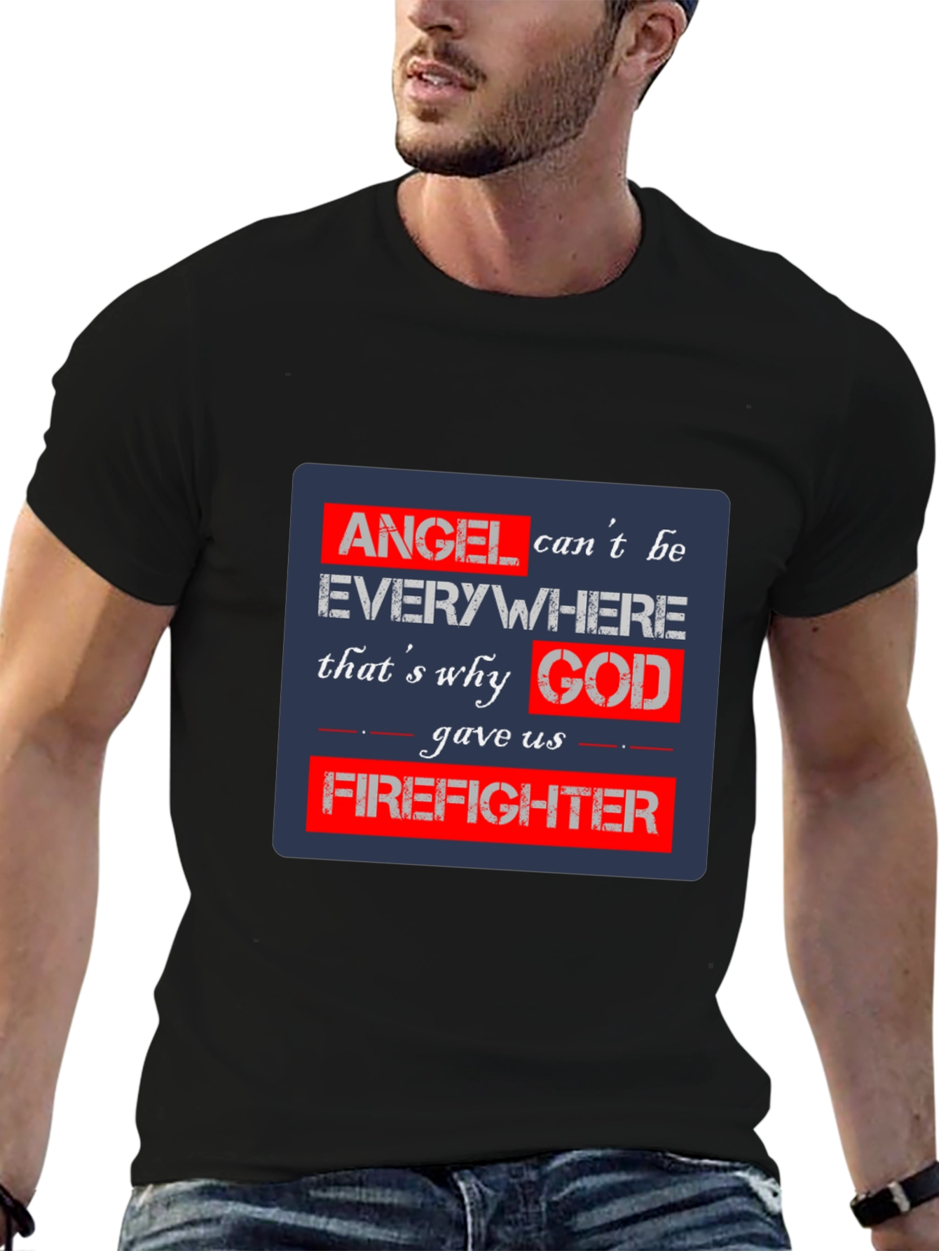 Firefighter Angel T-Shirt - Heroic Design