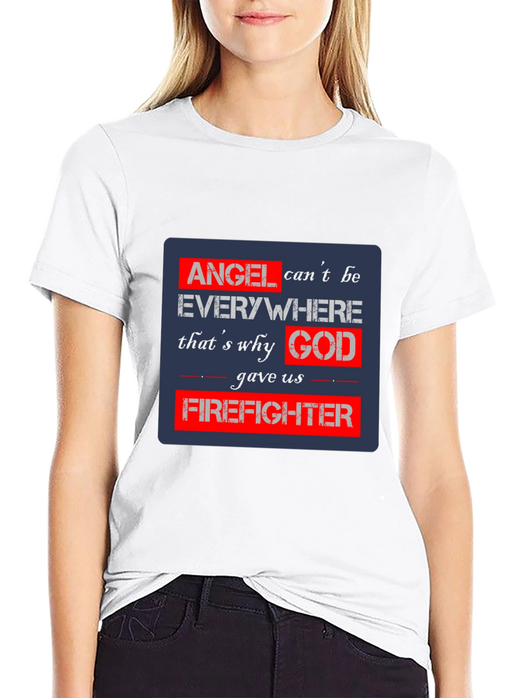 Firefighter Angel T-Shirt - Heroic Design