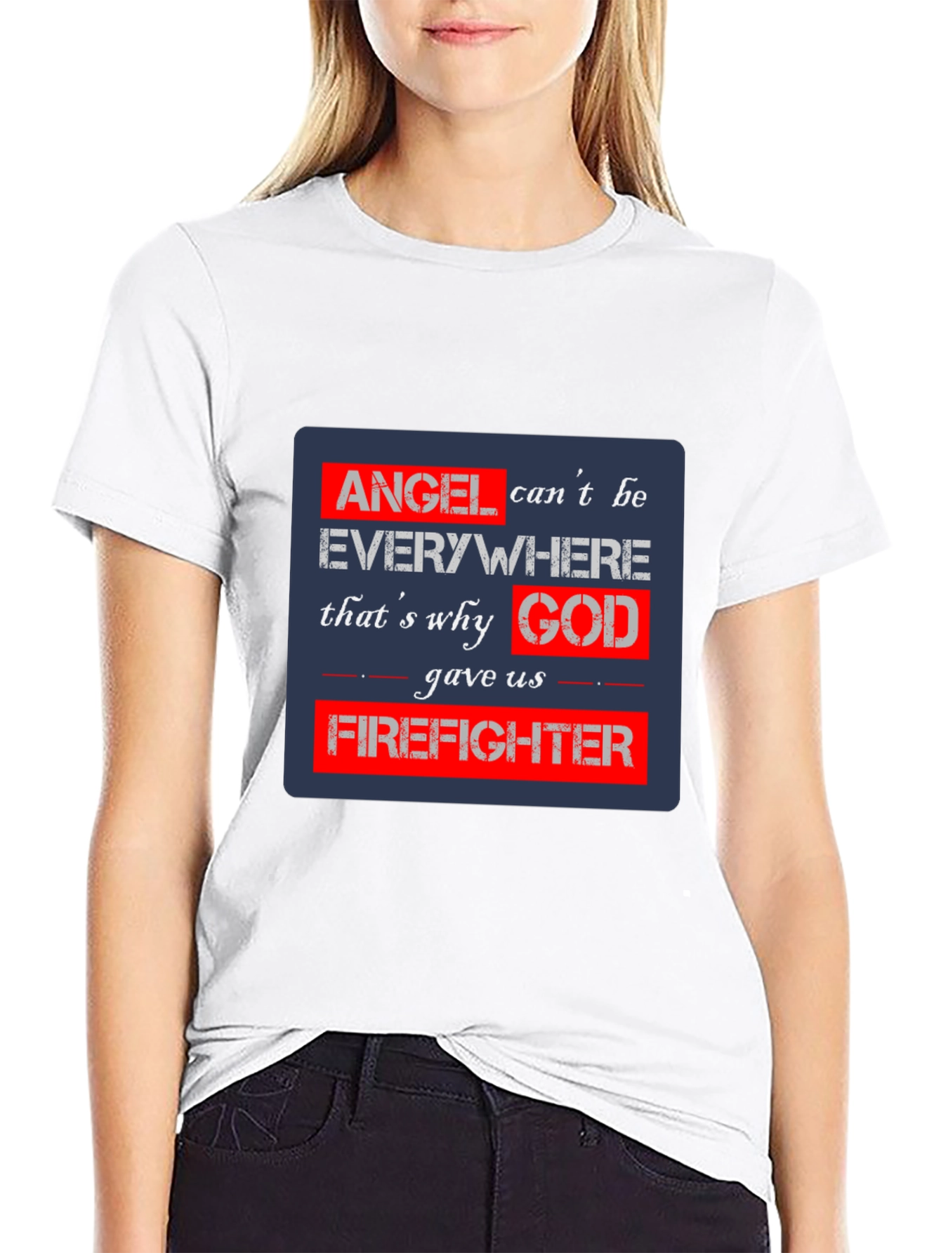 Firefighter Angel T-Shirt - Heroic Design