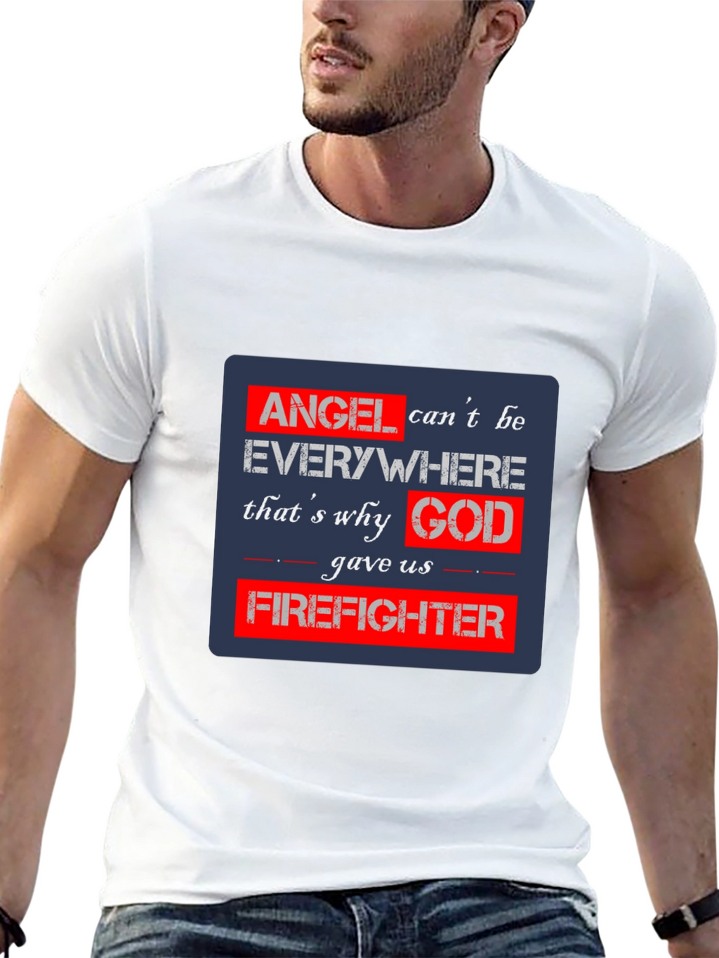 Firefighter Angel T-Shirt - Heroic Design