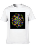 Artistic Mandala Graphic T-Shirt - Black