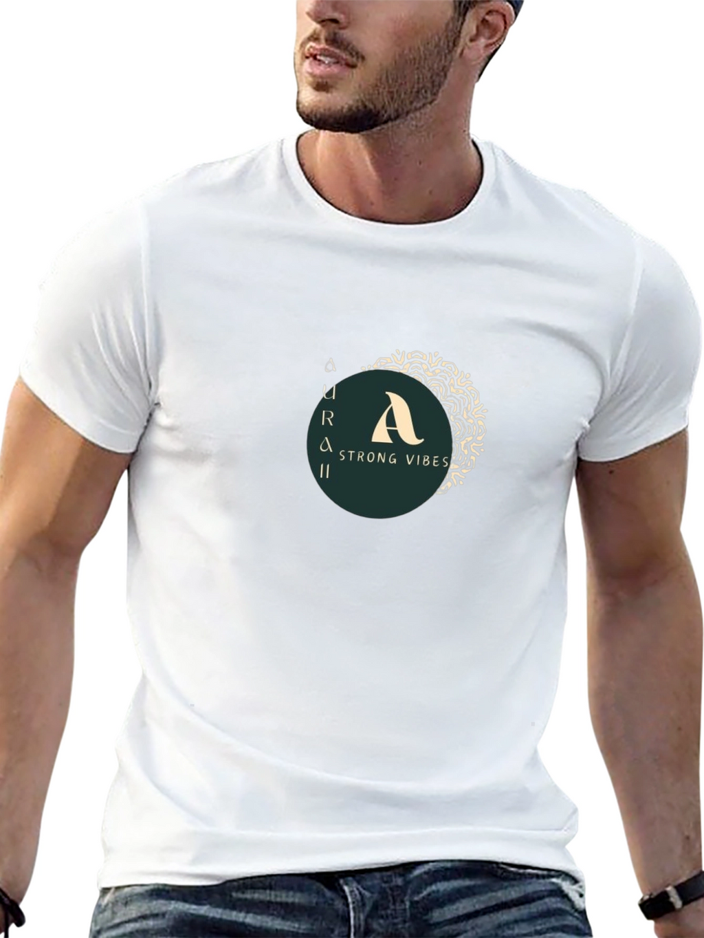 Aura Strong Vibes Graphic T-Shirt