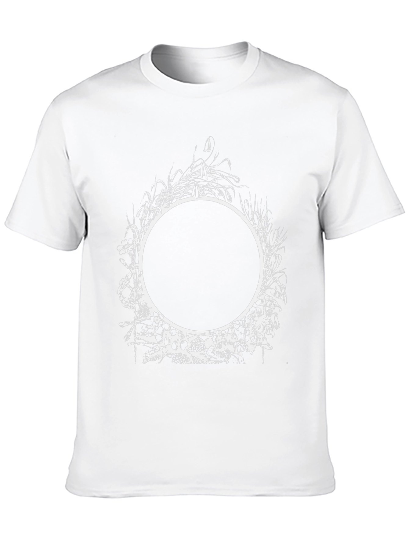 Abstract Circle Graphic Tee - Mens Black T-Shirt