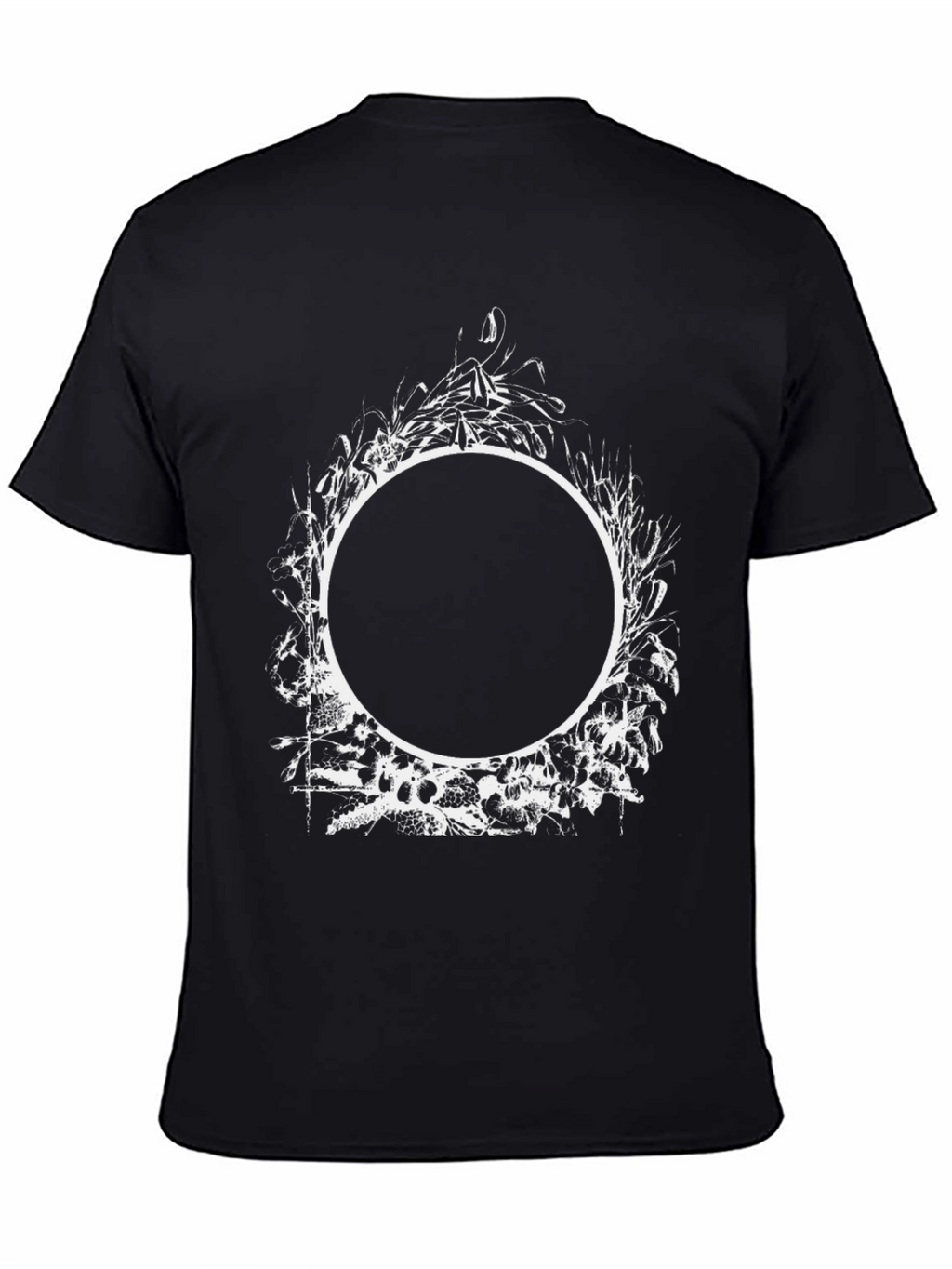 Abstract Circle Graphic Tee - Mens Black T-Shirt
