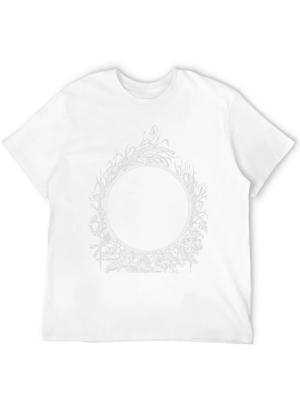 Abstract Circle Graphic Tee - Mens Black T-Shirt