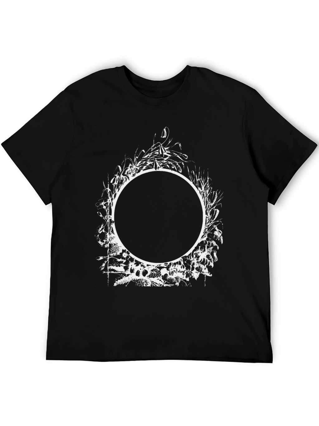 Abstract Circle Graphic Tee - Mens Black T-Shirt