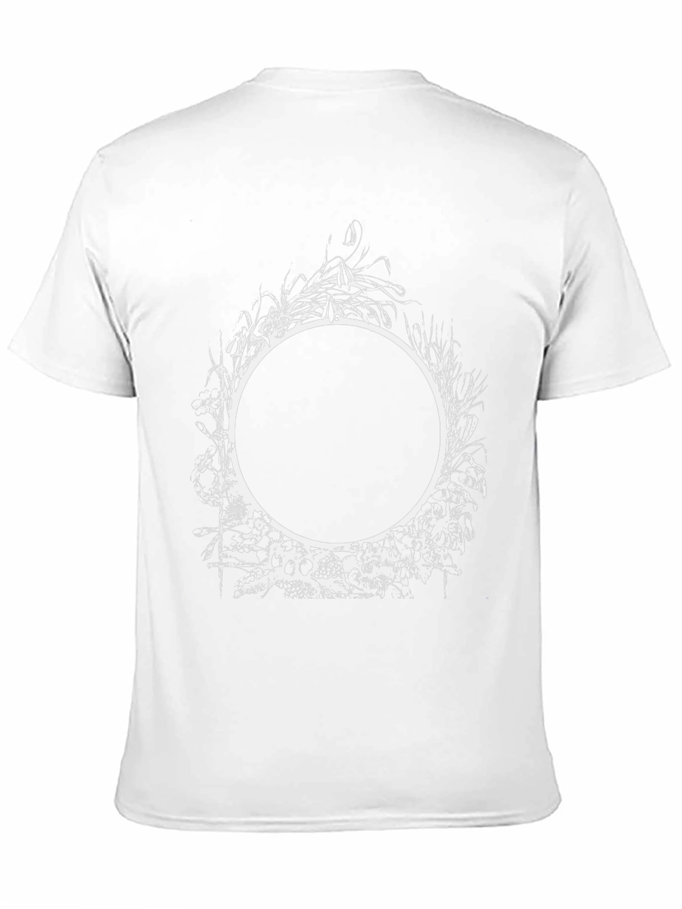 Abstract Circle Graphic Tee - Mens Black T-Shirt