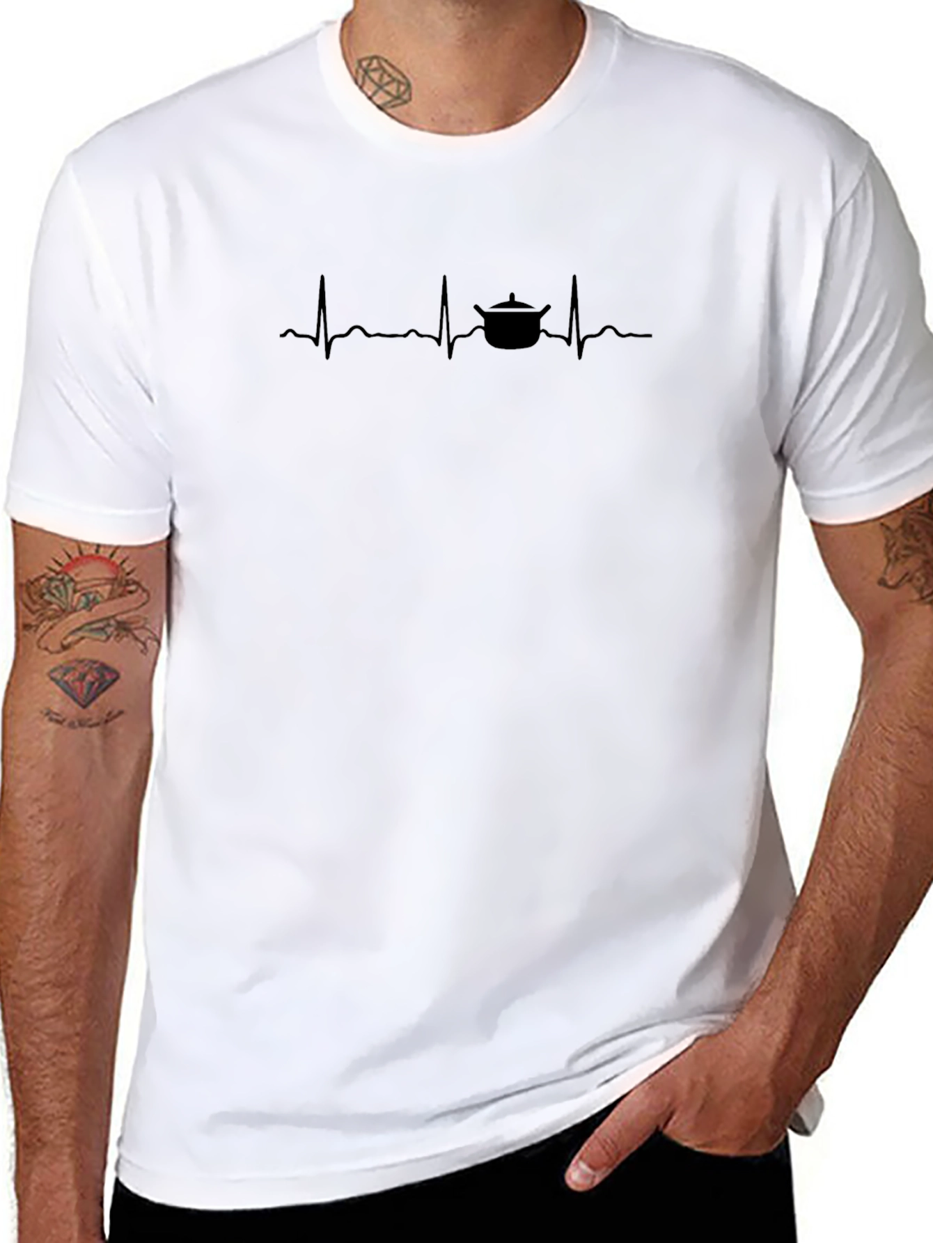 Chefs Heartbeat T-Shirt - Culinary Passion Tee