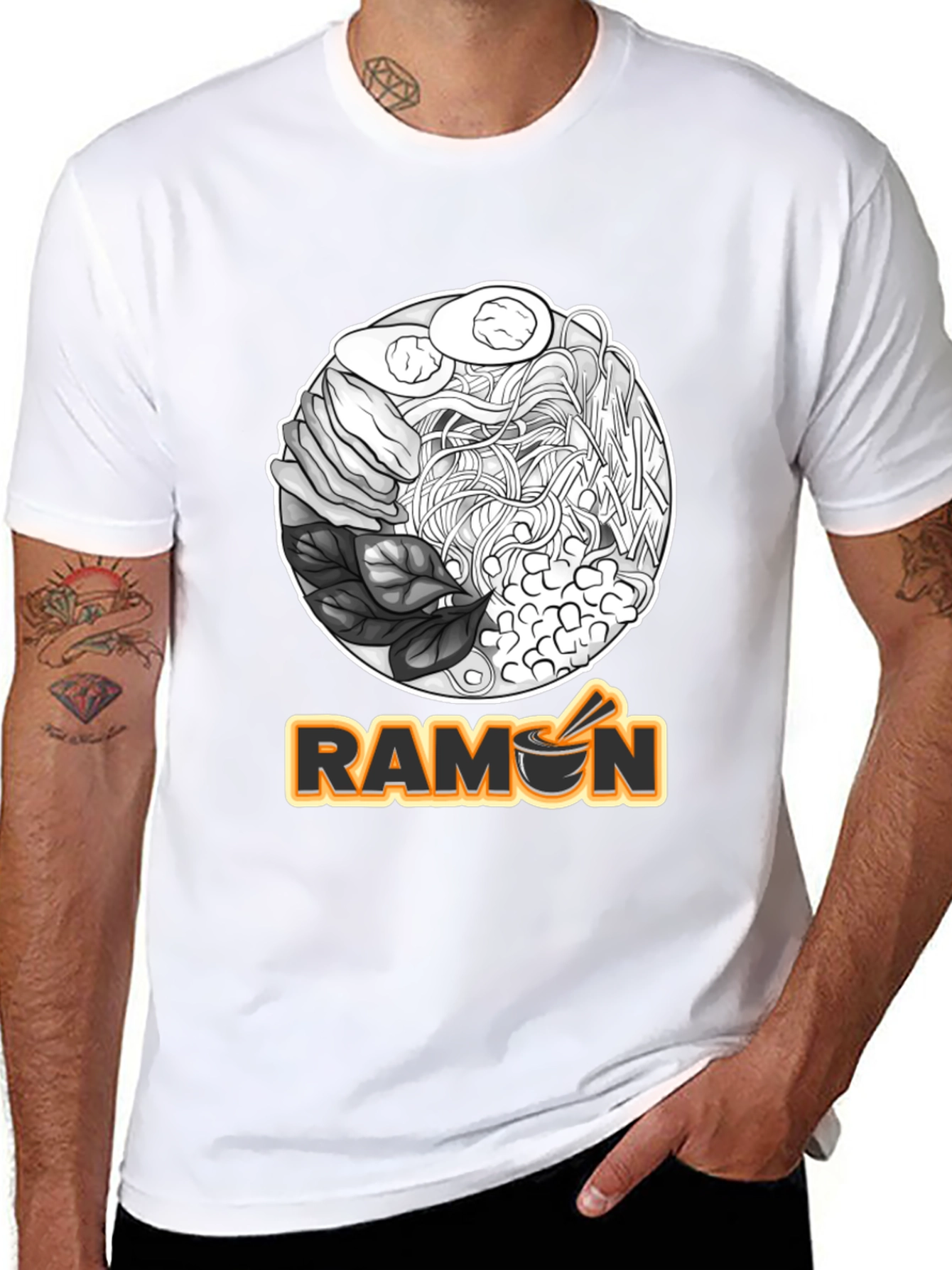 Ramen Graphic Tee - Unique Foodie T-Shirt