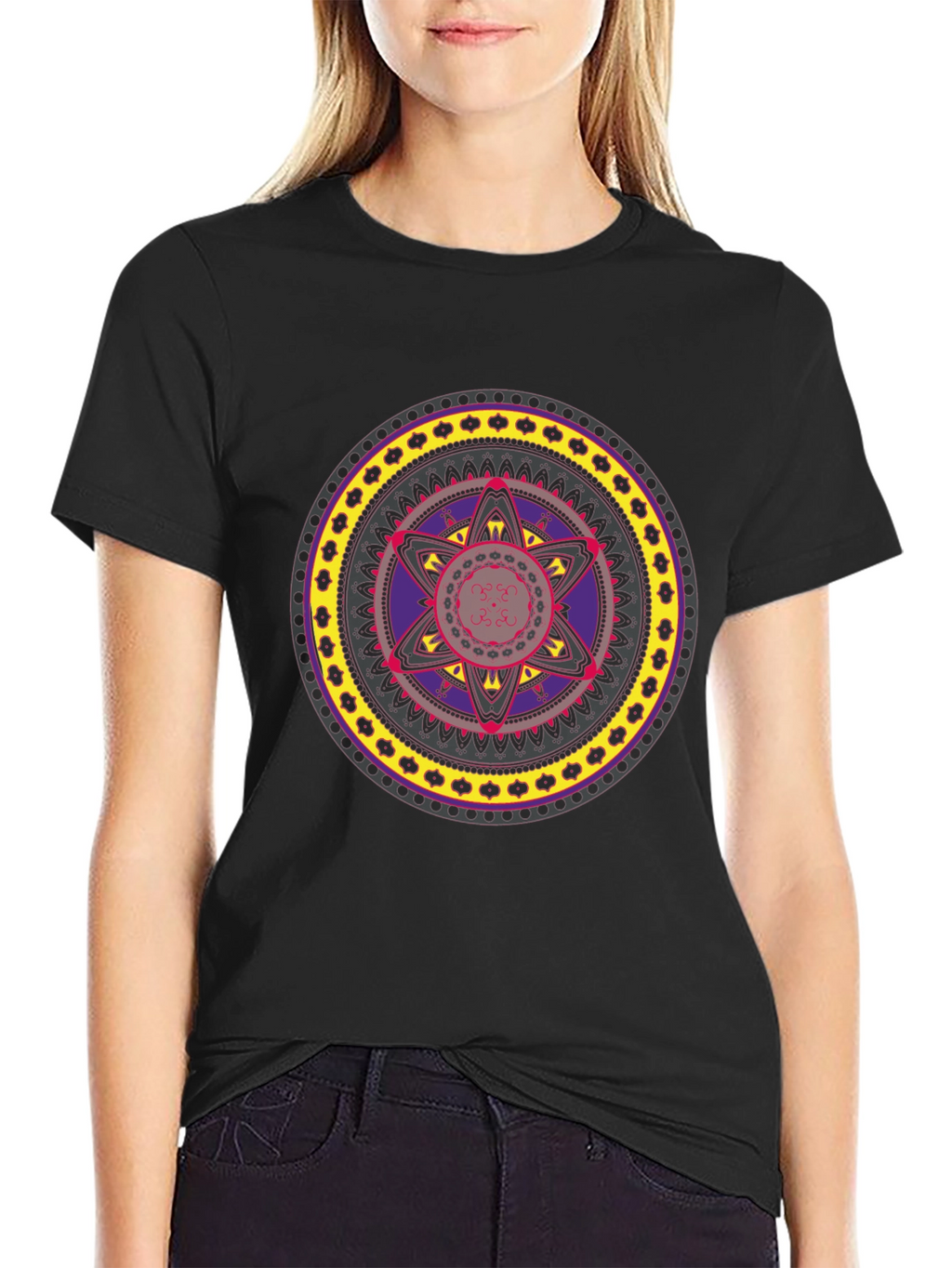 Geometric Mandala Graphic T-Shirt