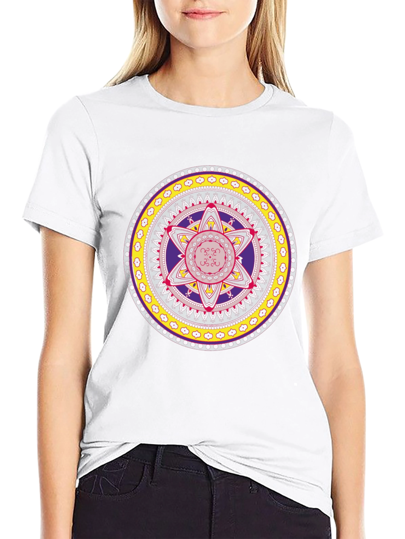 Geometric Mandala Graphic T-Shirt