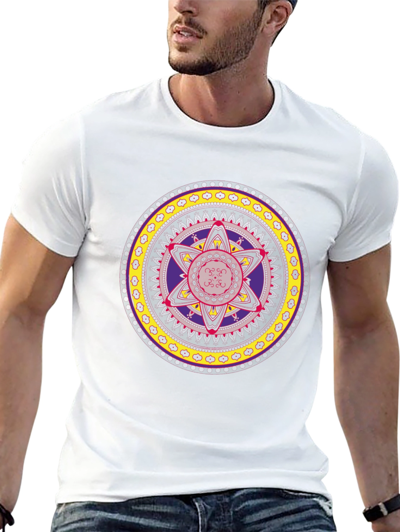 Geometric Mandala Graphic T-Shirt
