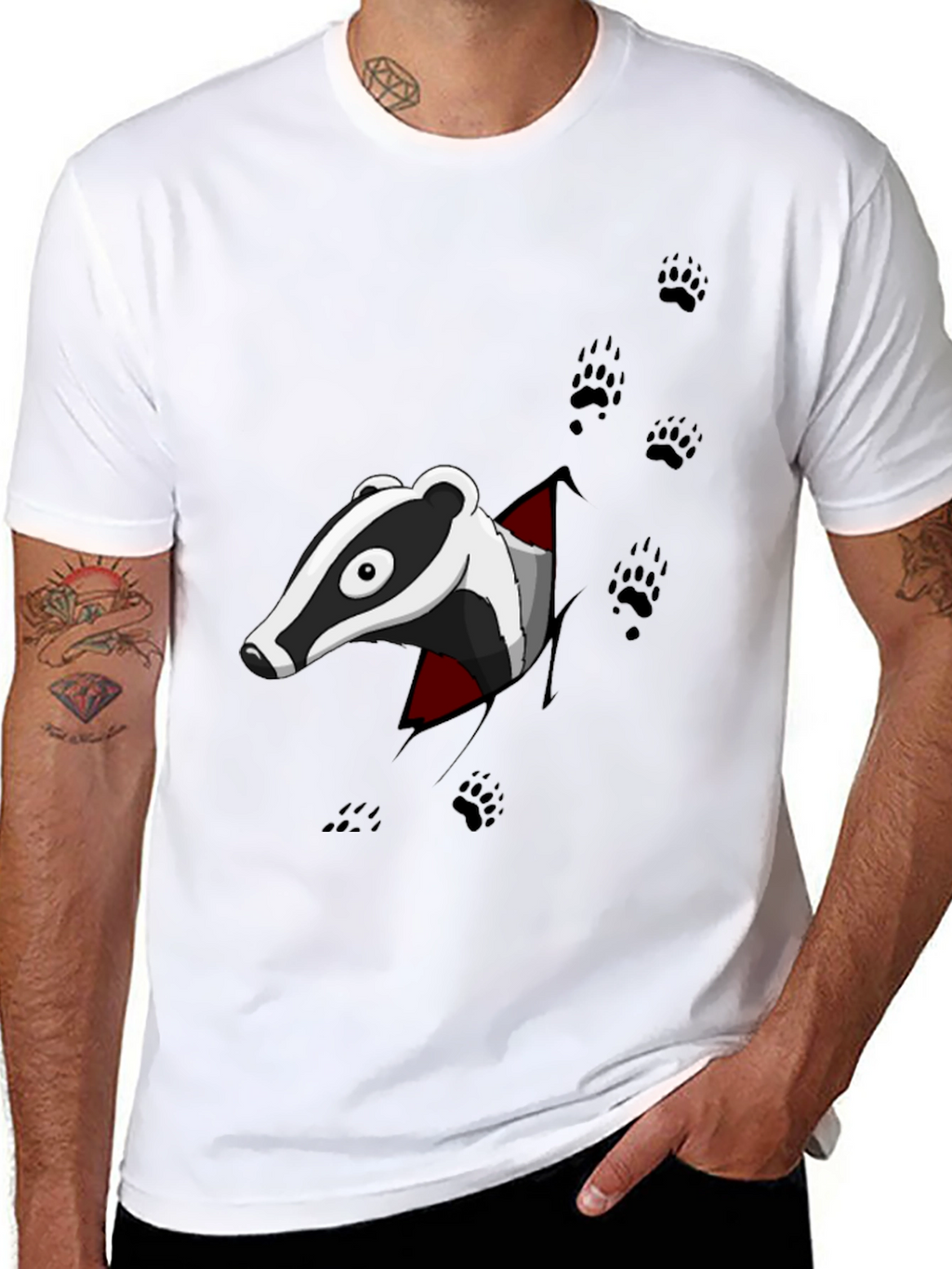Badger Graphic Print T-Shirt