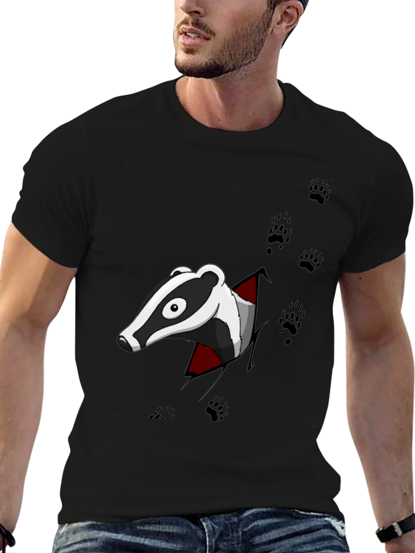 Badger Graphic Print T-Shirt