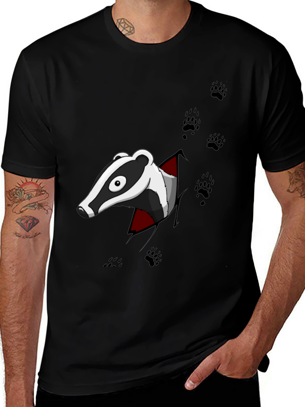 Badger Graphic Print T-Shirt