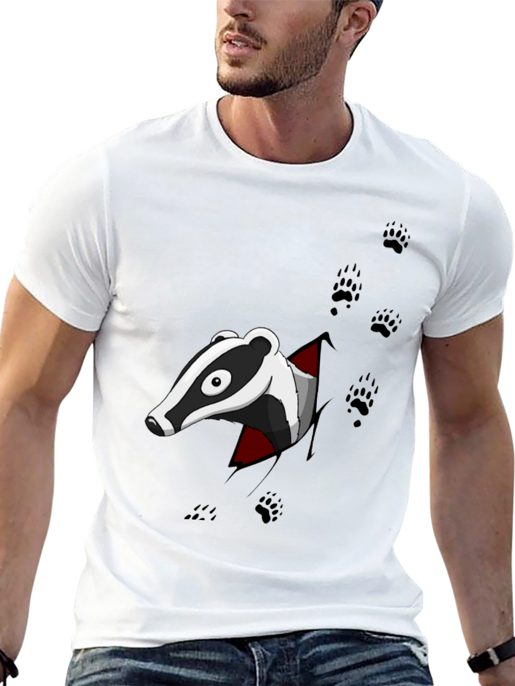 Badger Graphic Print T-Shirt