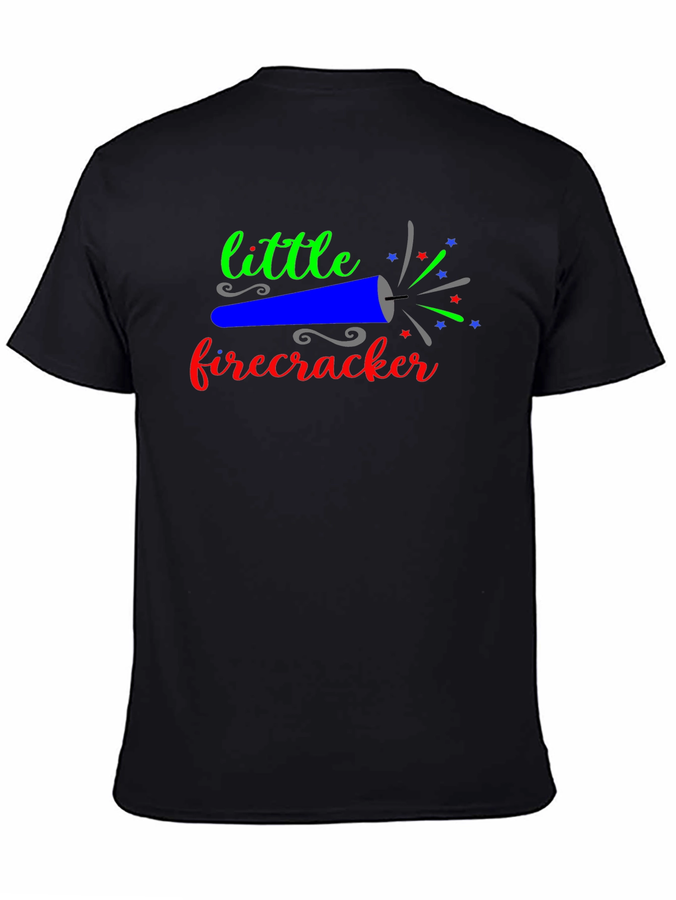 Little Firecracker Graphic Tee - Black