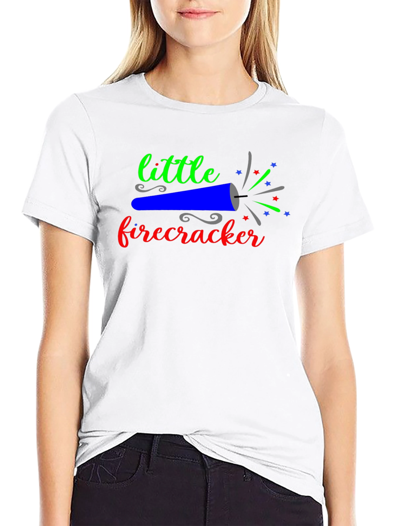 Little Firecracker Graphic Tee - Black