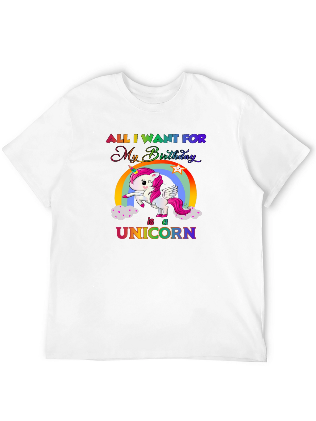 Unicorn Birthday Wish T-Shirt