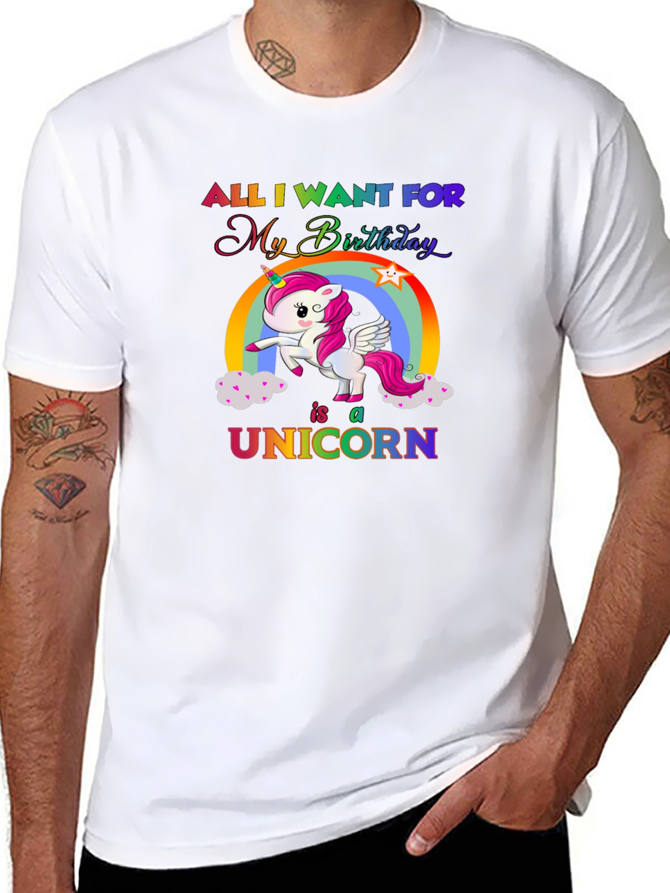 Unicorn Birthday Wish T-Shirt
