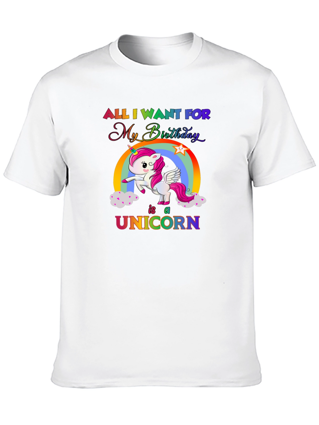 Unicorn Birthday Wish T-Shirt