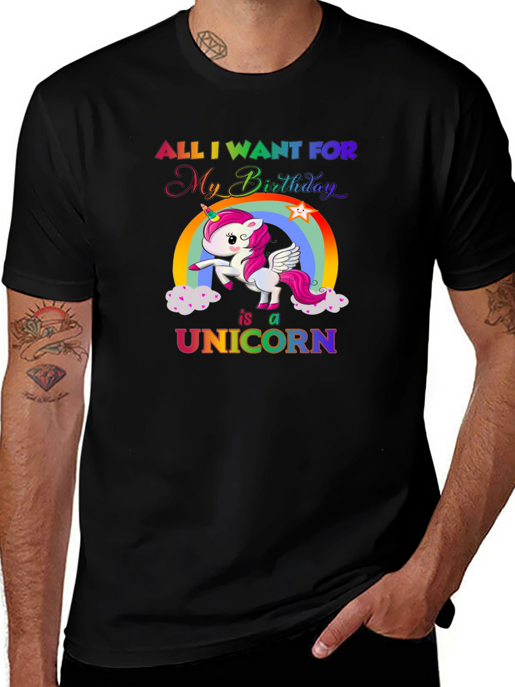 Unicorn Birthday Wish T-Shirt