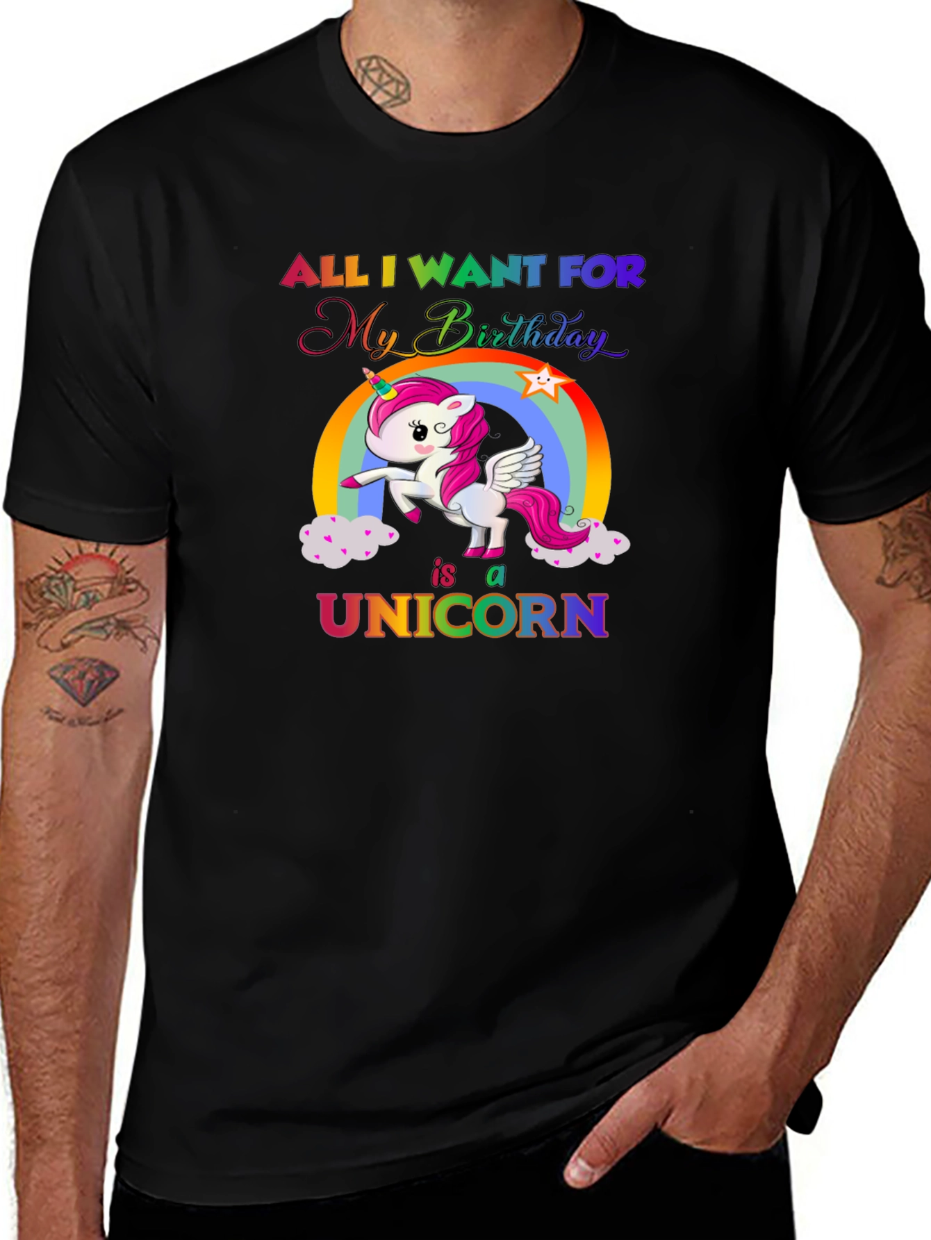 Unicorn Birthday Wish T-Shirt