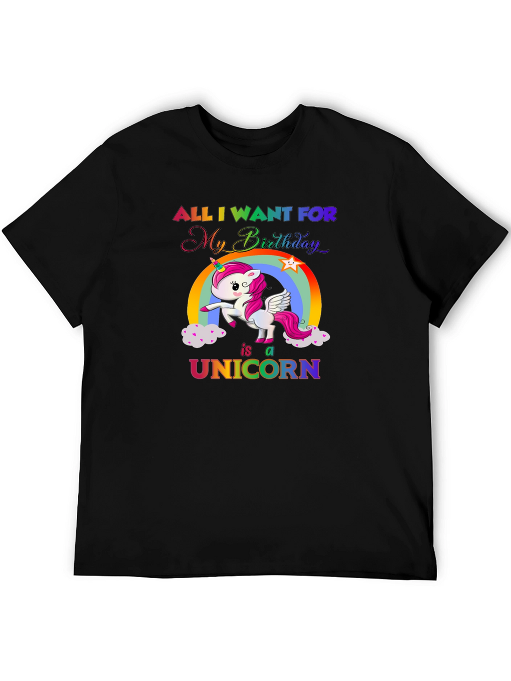 Unicorn Birthday Wish T-Shirt
