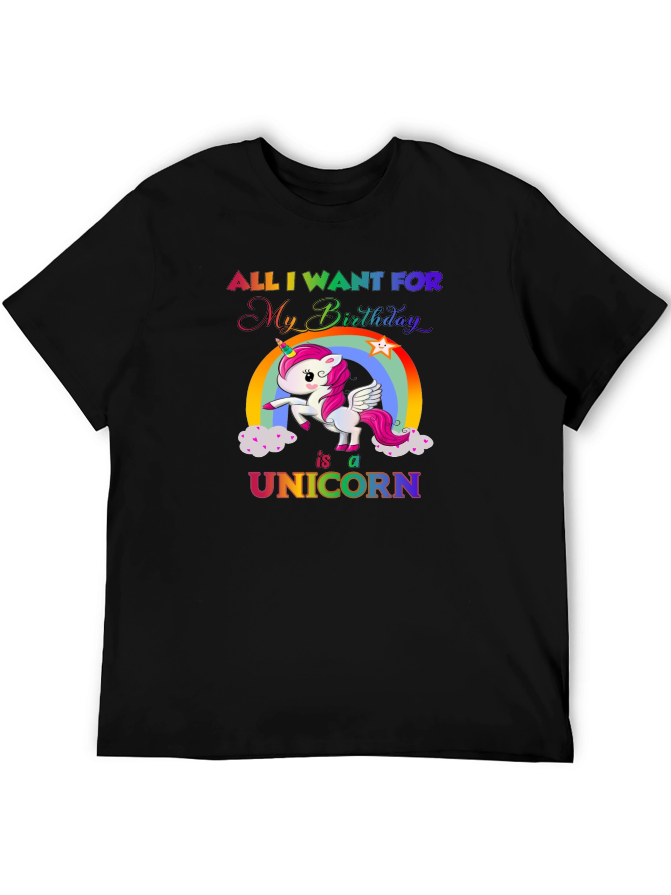 Unicorn Birthday Wish T-Shirt