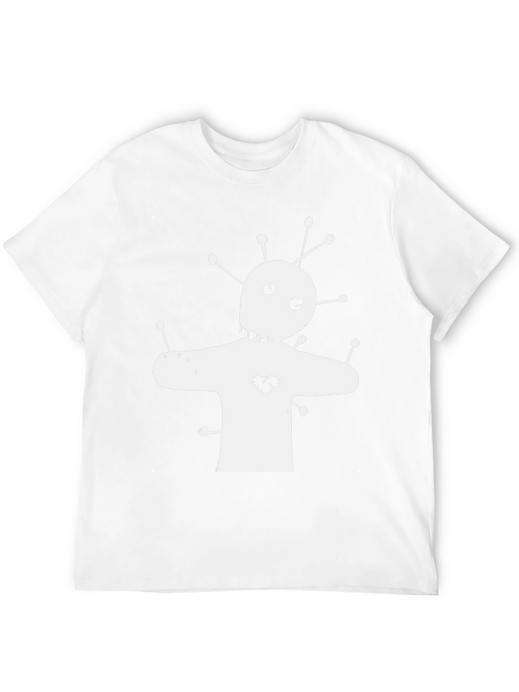 Voodoo Doll Graphic Tee - Black Cotton T-Shirt