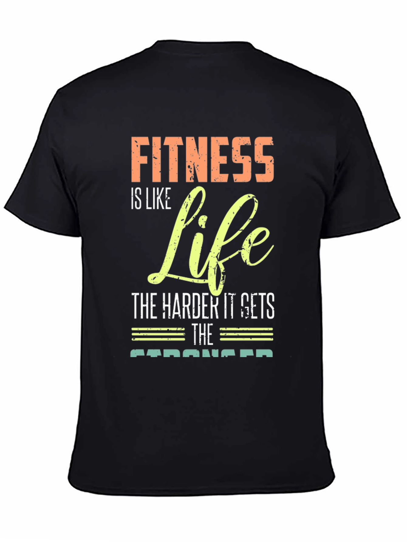 Fitness is Life Graphic Tee - Motivational Gym Shirt