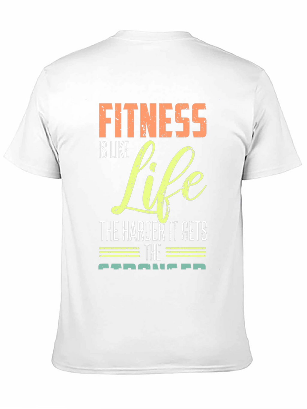 Fitness is Life Graphic Tee - Motivational Gym Shirt