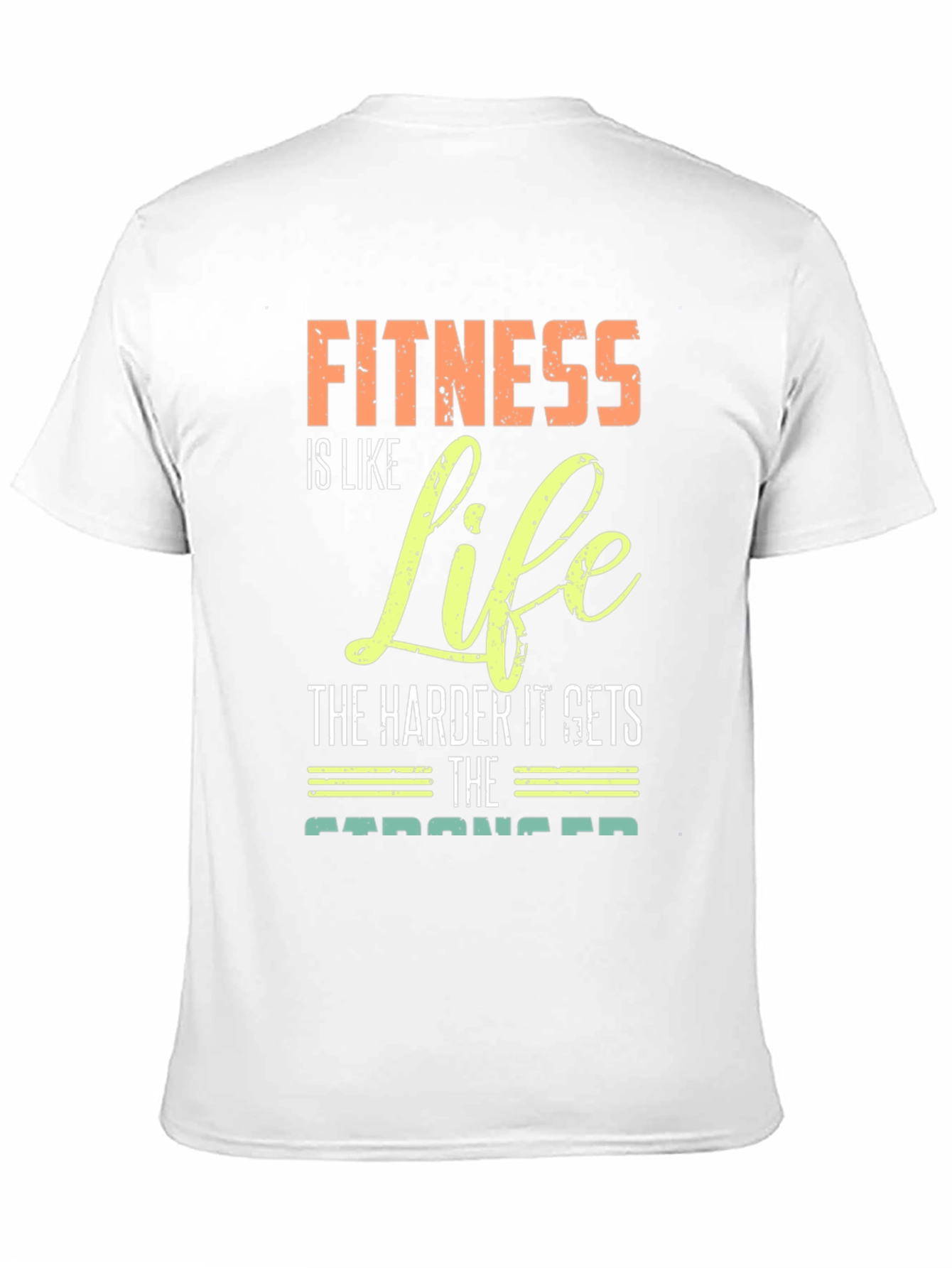 Fitness is Life Graphic Tee - Motivational Gym Shirt