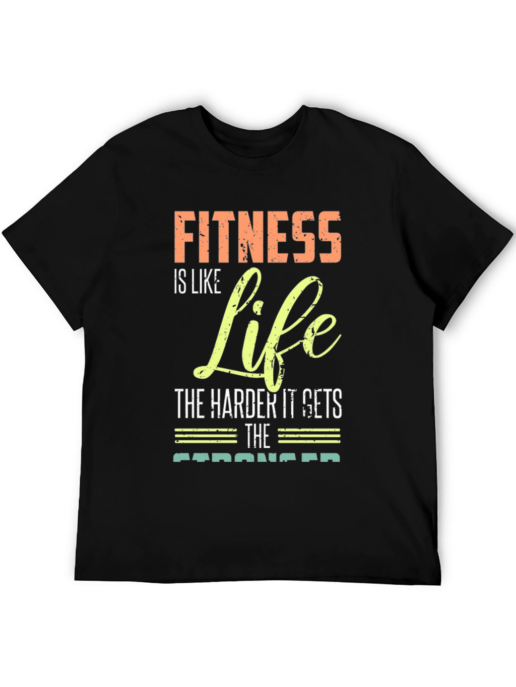 Fitness is Life Graphic Tee - Motivational Gym Shirt