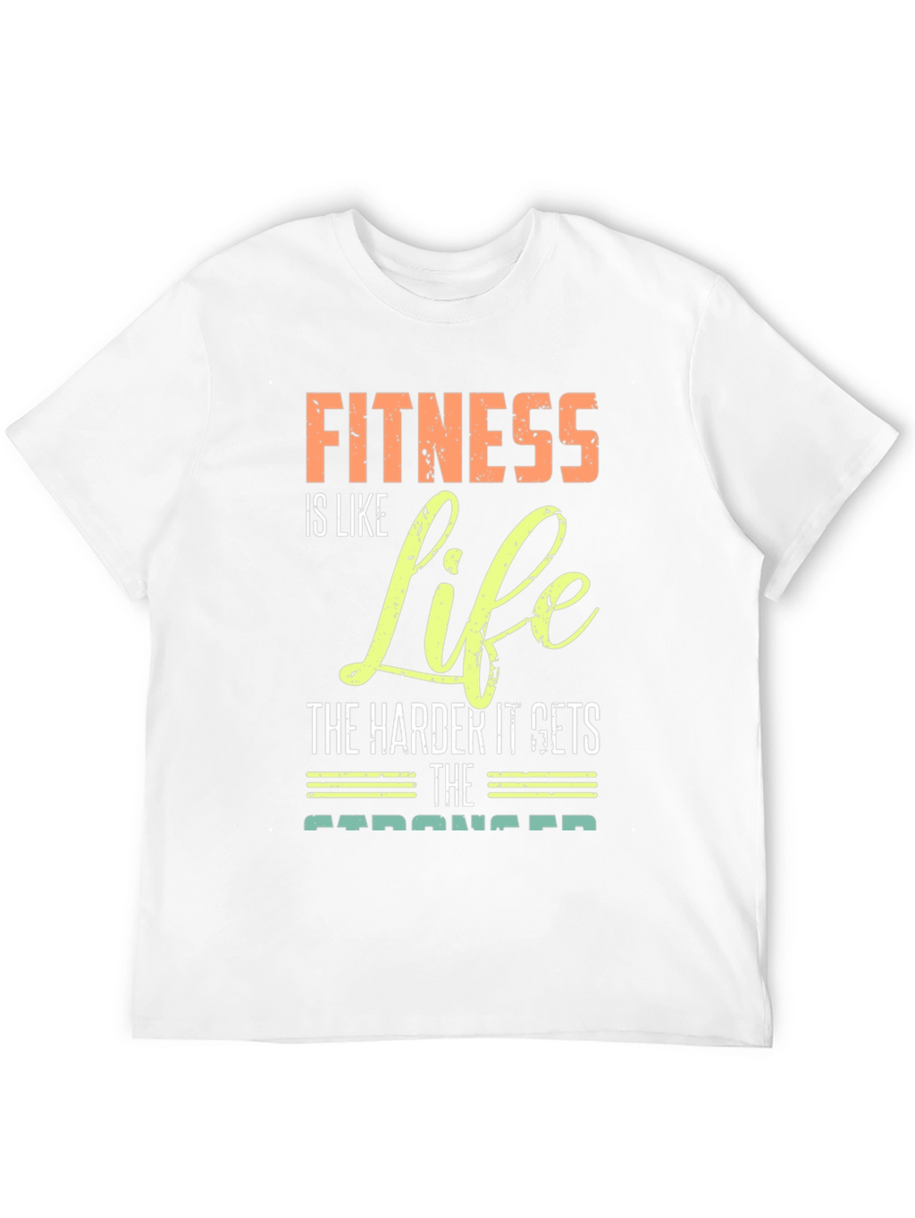 Fitness is Life Graphic Tee - Motivational Gym Shirt