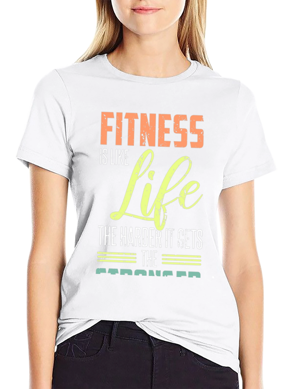 Fitness is Life Graphic Tee - Motivational Gym Shirt