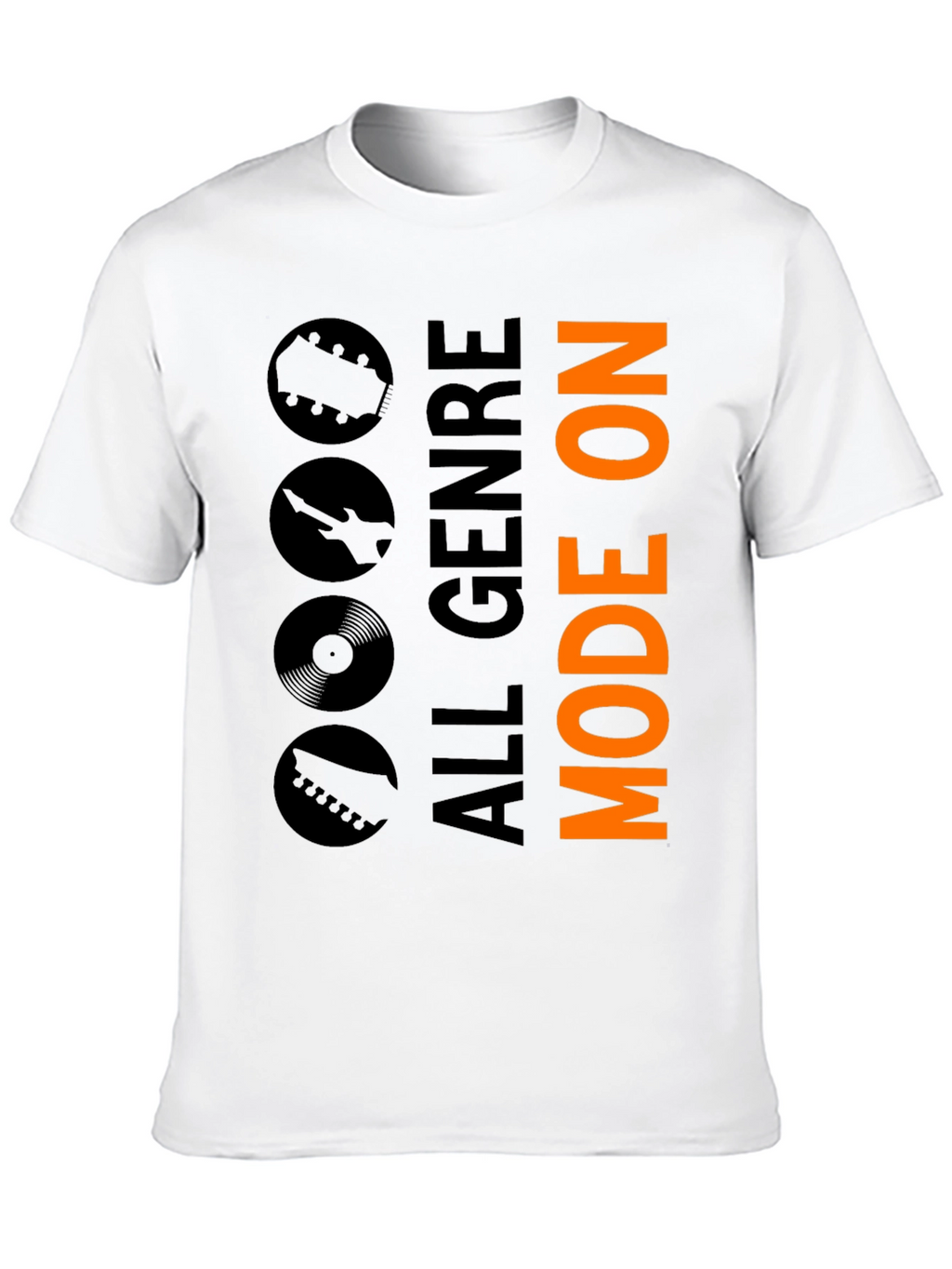 All Genre Mode On Black Graphic Tee