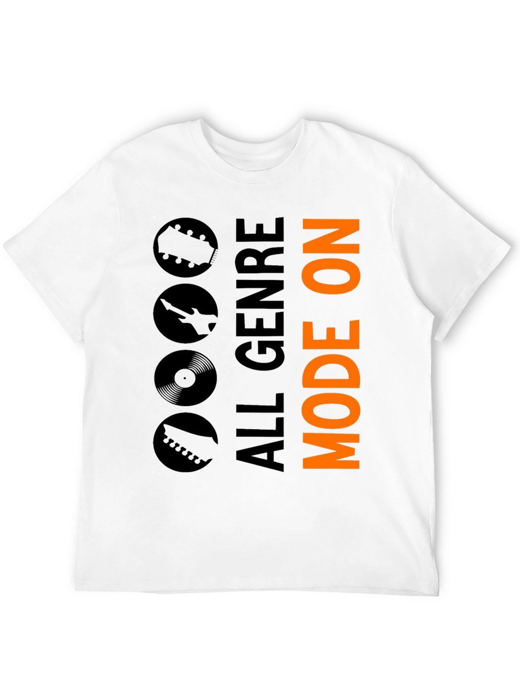 All Genre Mode On Black Graphic Tee