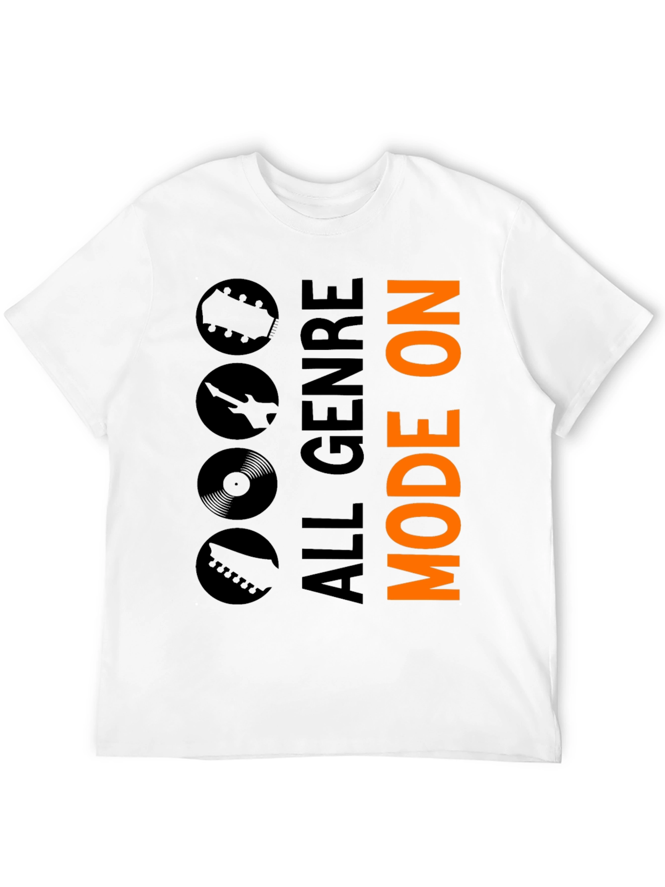 All Genre Mode On Black Graphic Tee