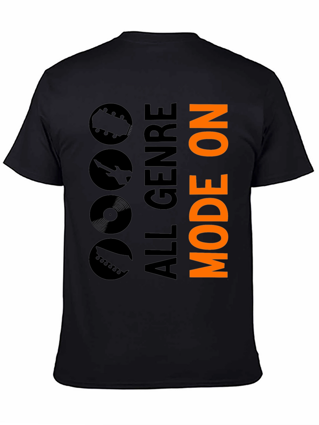 All Genre Mode On Black Graphic Tee
