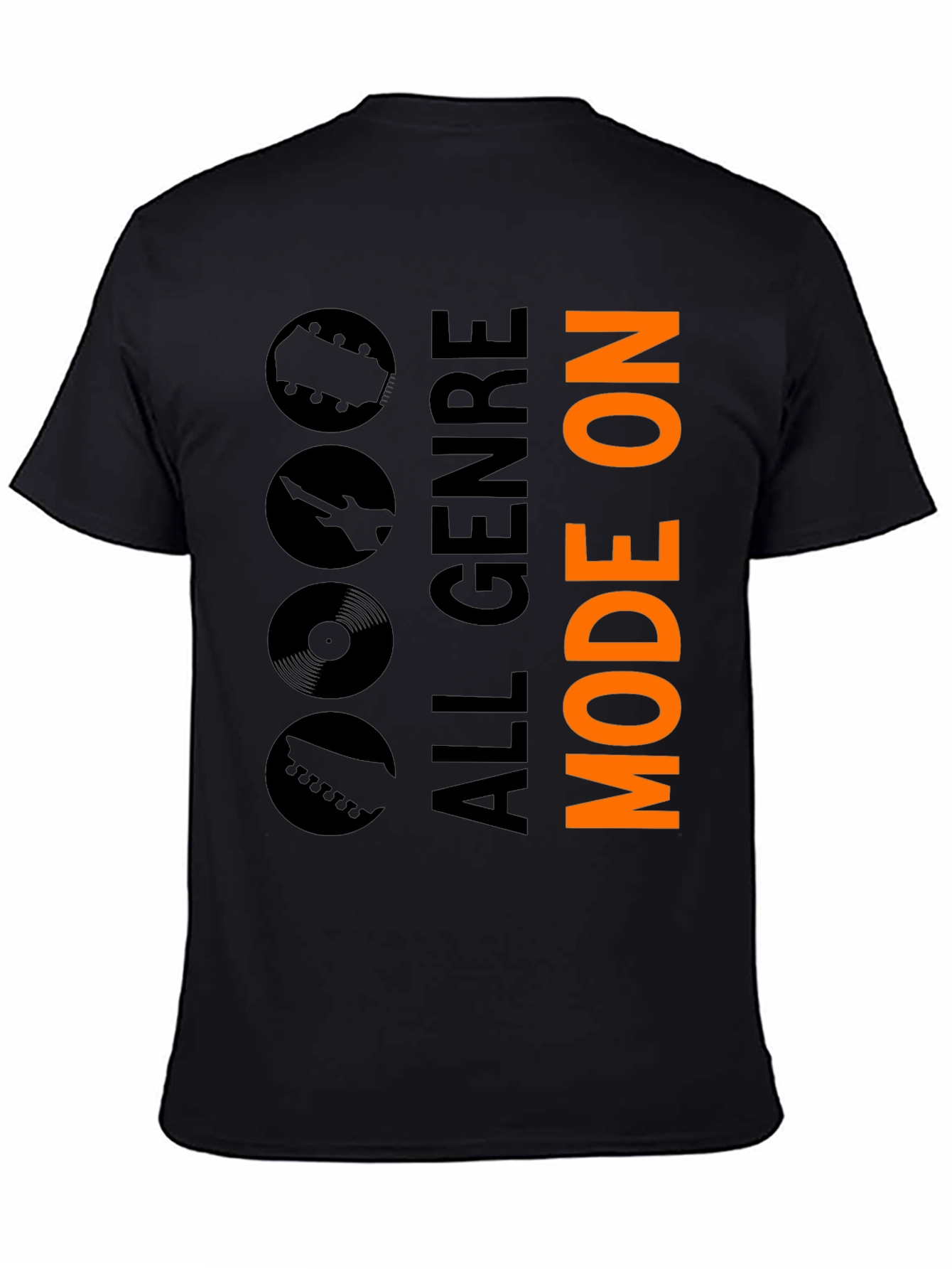 All Genre Mode On Black Graphic Tee