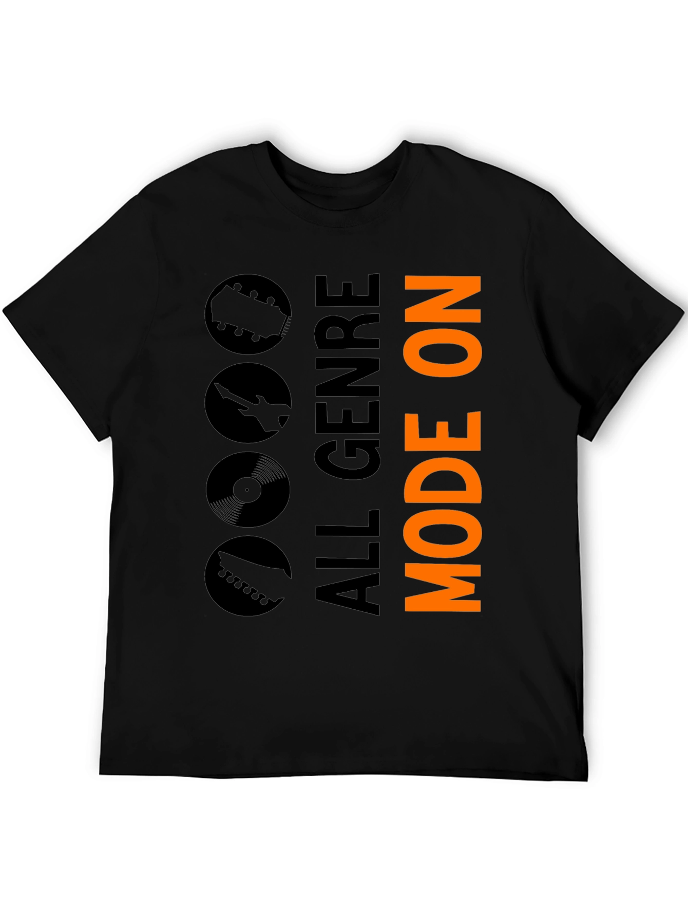 All Genre Mode On Black Graphic Tee