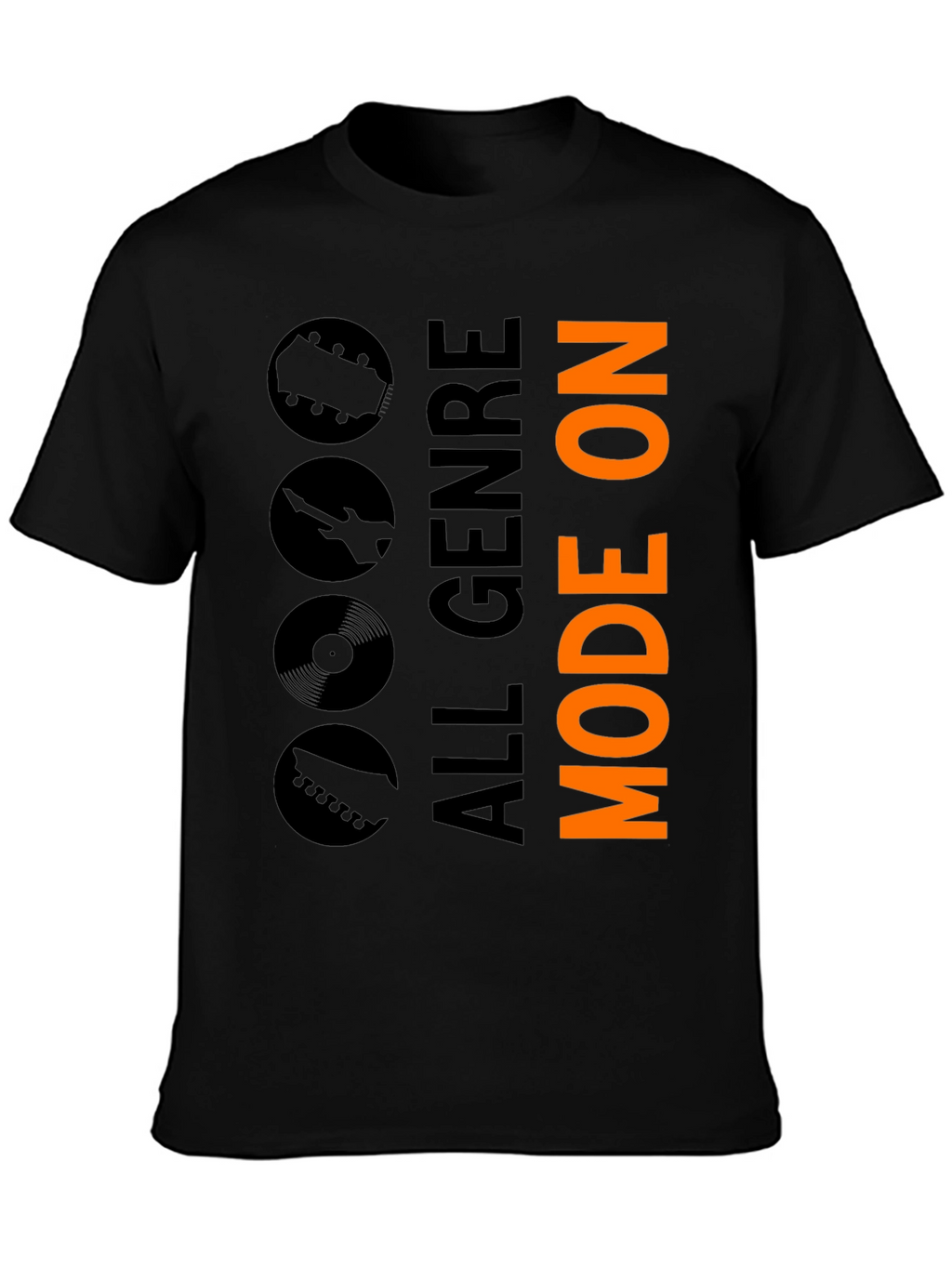 All Genre Mode On Black Graphic Tee