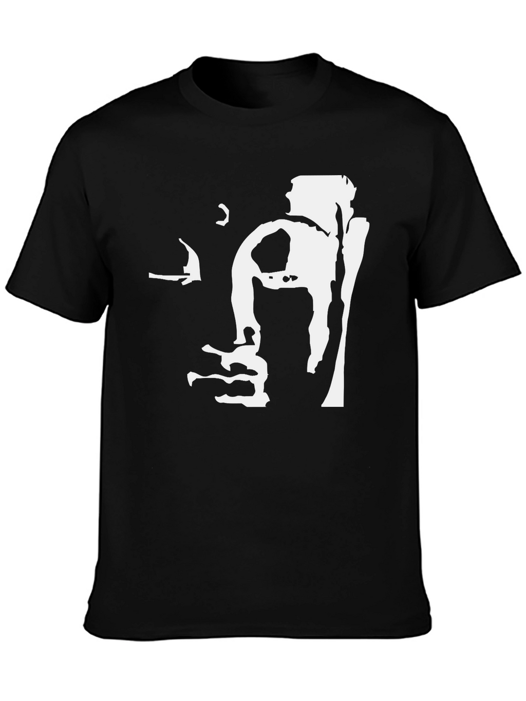 Buddha Face Graphic Tee - Mens Black T-Shirt